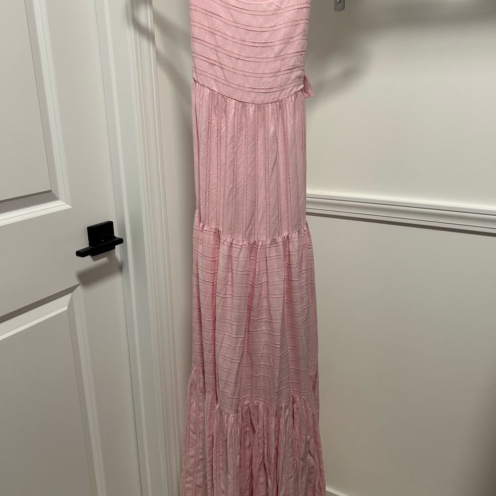 l*space Pink Open-Back Tiered Maxi Dress - Picture 4 of 4